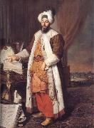 Aved, Jacques-Andre-Joseph Portrait of the Pasha Mehmed Said,Bey of Rovurelia,Ambassador of Sultan Mahmud i at Versailles
